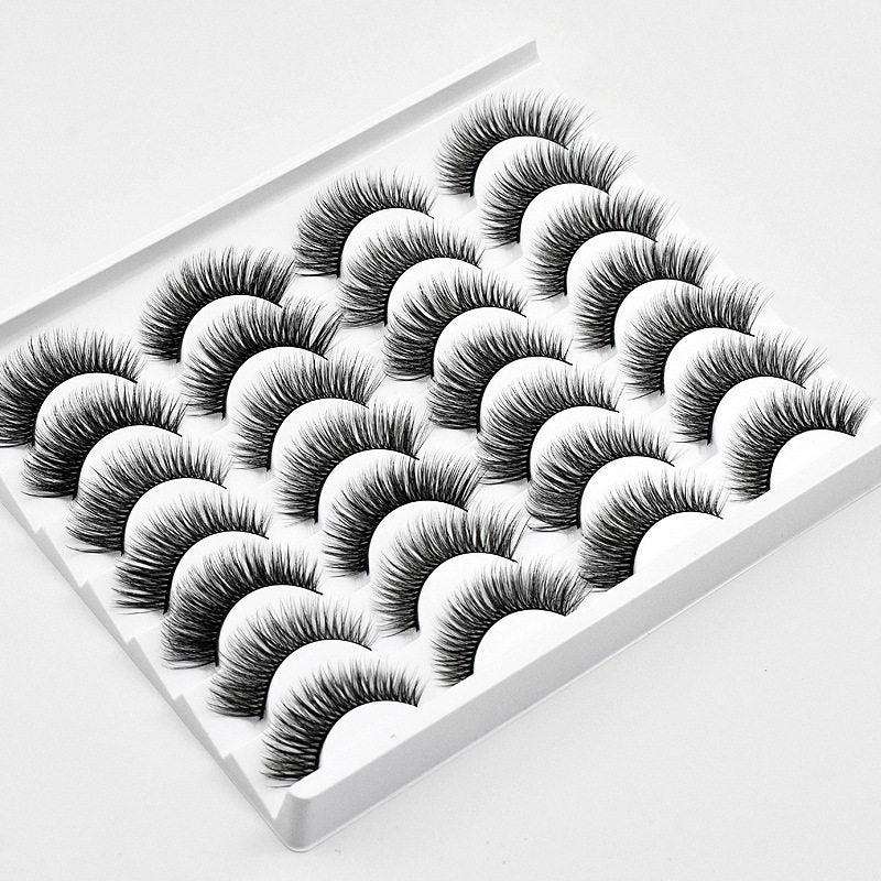3D Multi-Layer False Eyelashes 14 Pairs Fluffy Cat Eye Lashes-E04