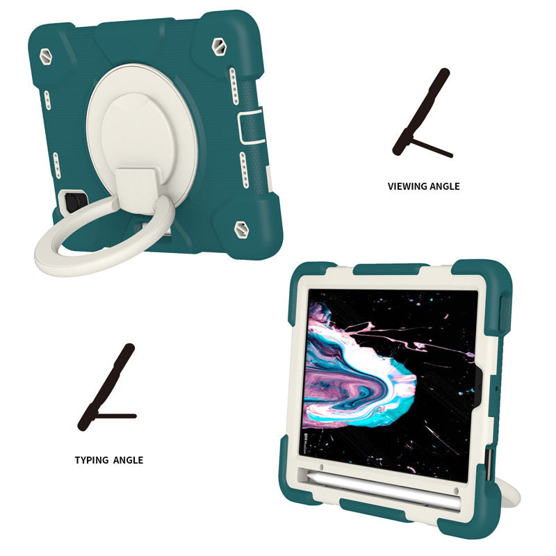 iPad Case For iPad Mini 6 with 360¡ãSwivel Stand-Blackish Green