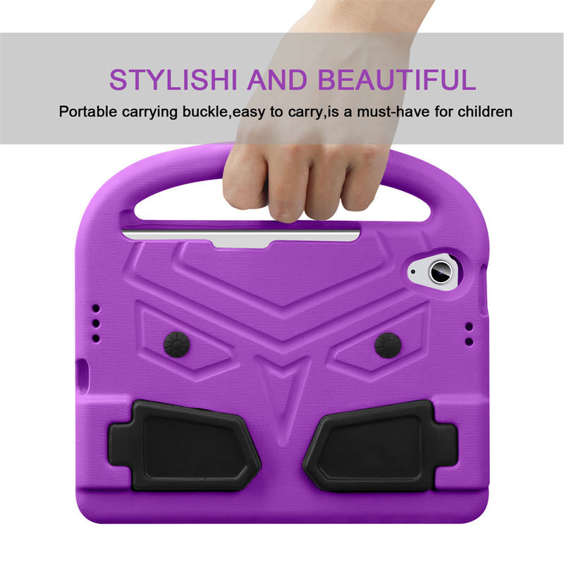 Sparrow iPad Case Kids Safe Shockproof Handle Stand Cover For Mini6-Purple