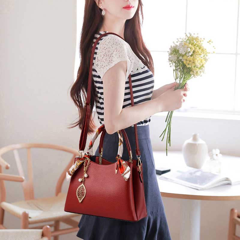 Womens Fashion Leather Purses and Handbags Top Handle Satchel Tote Bags-Dark Blue