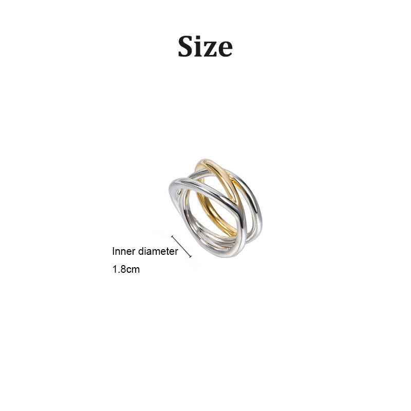 Personalized Cross Two-Tone Rings Valentines Day Gift