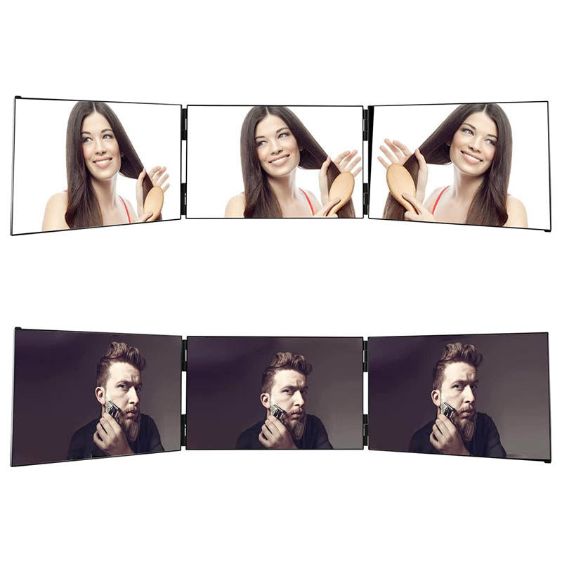 Home & Living3 Way Mirror with Height Adjustable Hook for Makeup Hair Styling