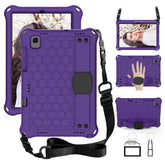 Hive SamSung Tablet Case For Sansung S6 10.5 (2019)/ S5E(2019)/Tab A7 (2020) Durable Stand Cover With Shoulder Strap-PurpleBlack