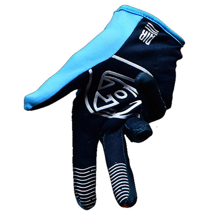 Breathable Motorcycle Riding Gloves Full Finger Glove For Men And Women-Yellow-LYX-08169