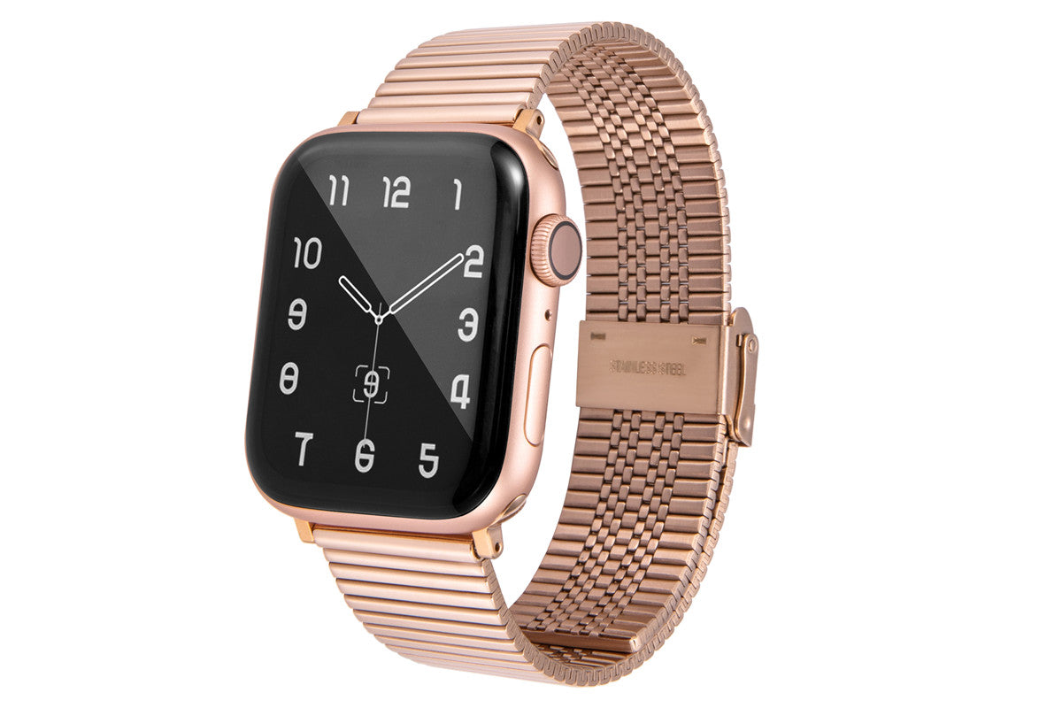 22mm Stainless Steel Metal Watch strap For Samsung Galaxy Watch/Huawei Watch (Rose Gold)