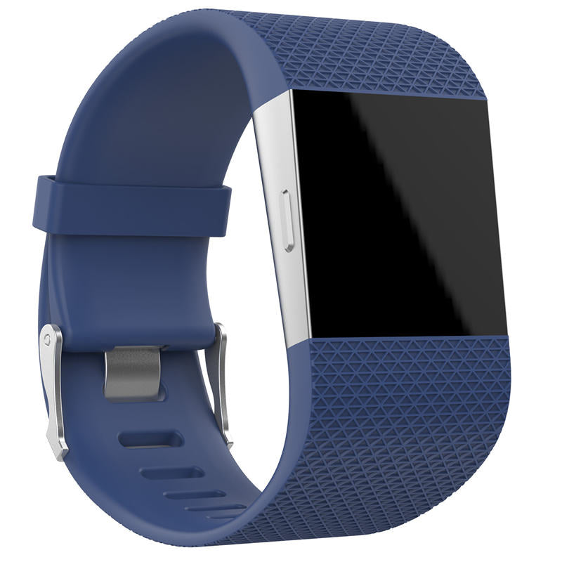 Soft Silicone Band For Fitbit Surge Smart Watch Replacement Accessories-Dark Blue