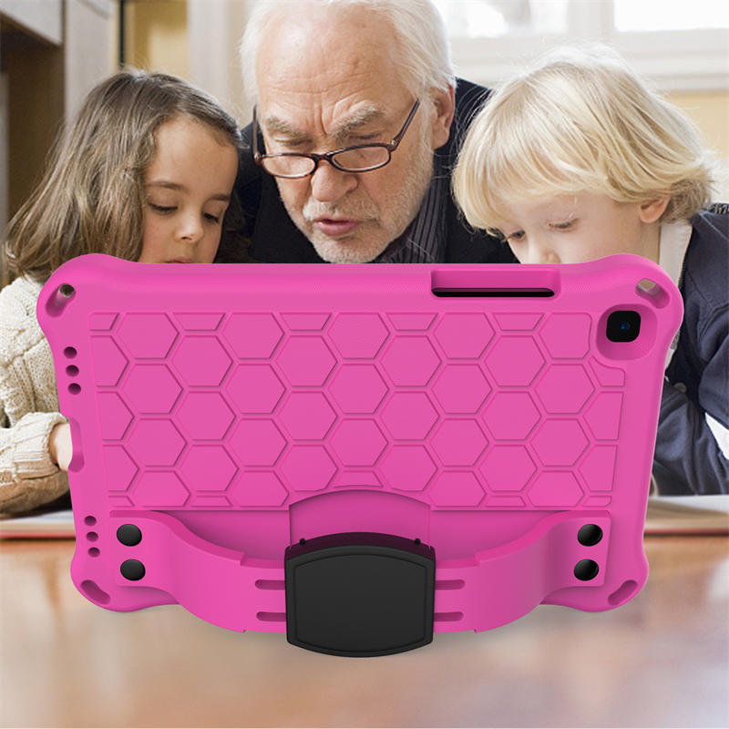 Hive SamSung Tab A 8.0 T380/T385/T387/T377/T330 Tablet Case Durable Stand Cover With Shoulder Strap-RoseBlack