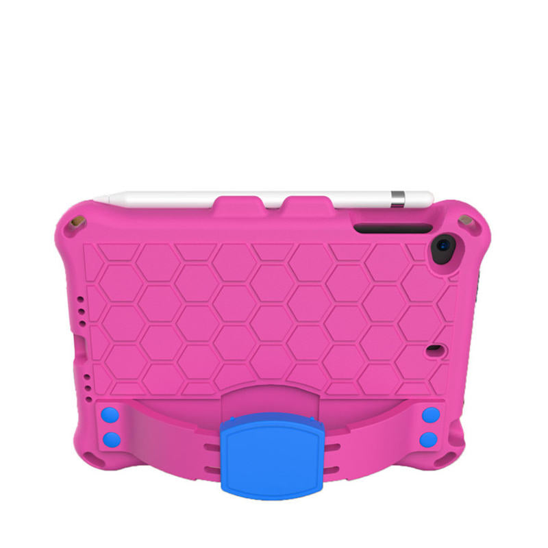 Hive iPad Case For iPad Mini 1/2/3/4/5 Durable Stand Cover With Shoulder Strap-RoseBlue