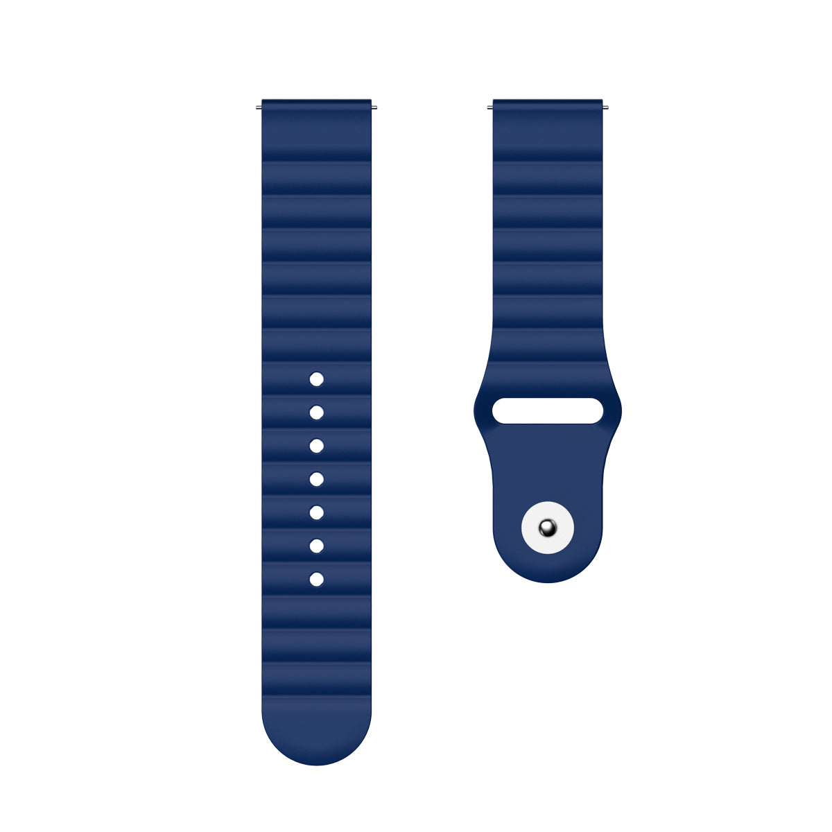 Wave Style Silicone Watch Band For Samsung Galaxy Watch 42/46mm Gear S3 Frontier/Classic(Blue)