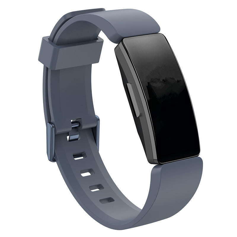 Soft Silicone Wristband Replacement Sports Watch Band For Fitbit Inspire/Inspire HR/ACE 2 -Gray