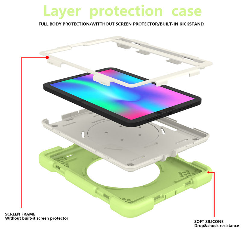 iPad Case For iPad Mini 6 with 360¡ãSwivel Stand-Matcha Green