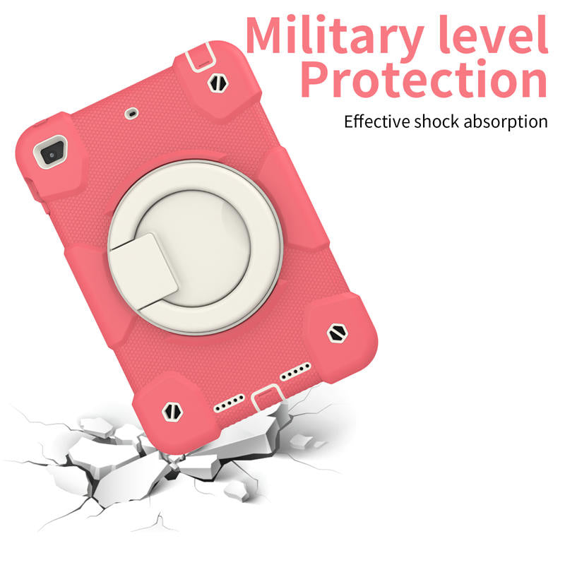 iPad Case For iPad Mini 4/5 with 360¡ãSwivel Stand-Begonia Red