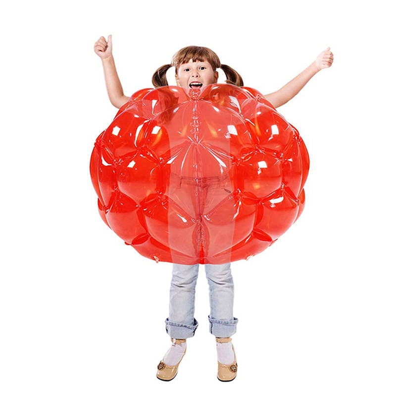 Inflatable Bubble Balls for Kids 2 Pack Inflatable Buddy Bumper Balls Sumo Game-Red