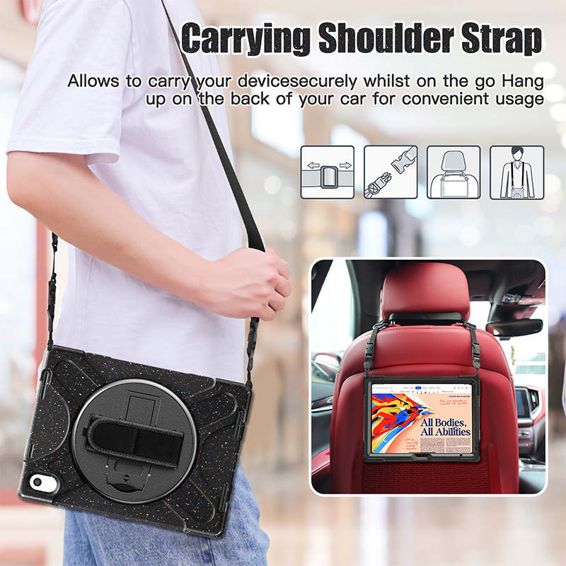 Full Body Protective Case with 360¡ã Rotate Hand Strap/Stand for iPad 10th Gen