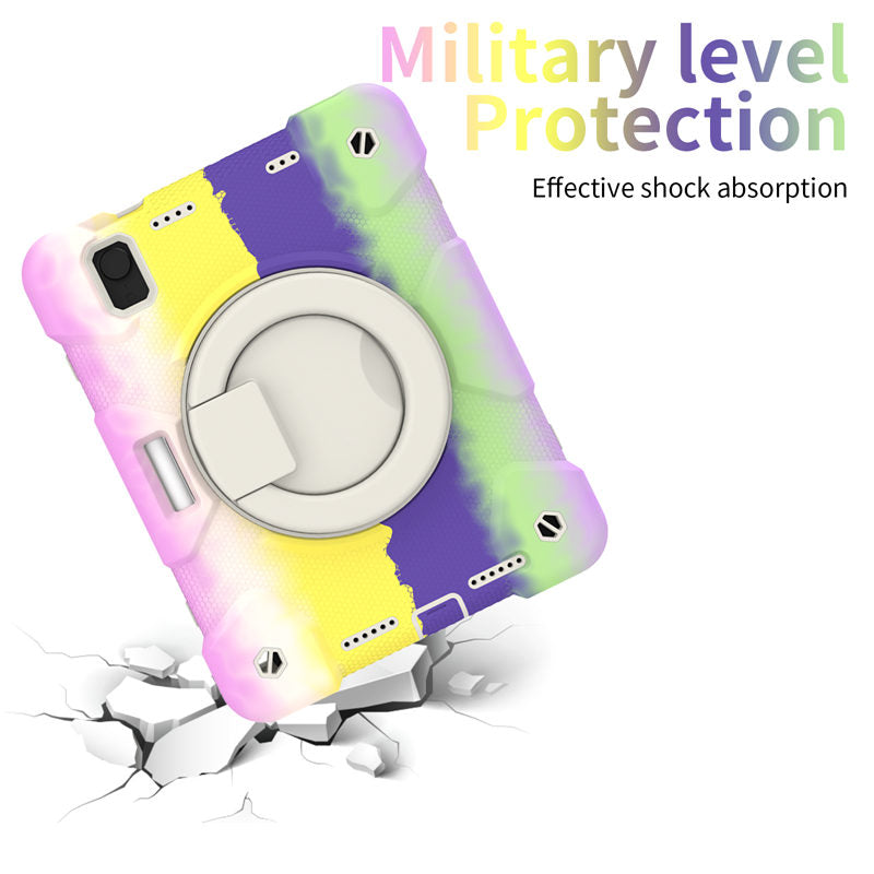 iPad Case For iPad Mini 6 with 360¡ãSwivel Stand-Colorful Purple