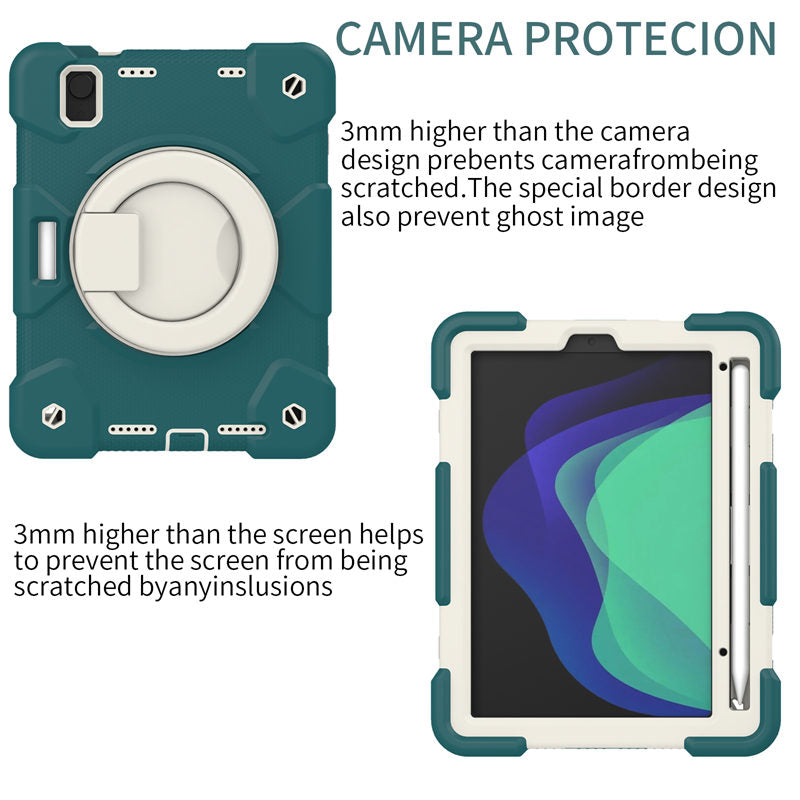 iPad Case For iPad Mini 6 with 360¡ãSwivel Stand-Blackish Green