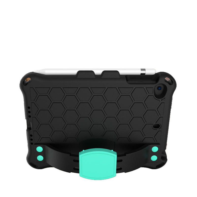 Hive iPad Case For iPad Mini 1/2/3/4/5 Durable Stand Cover With Shoulder Strap-BlackAqua