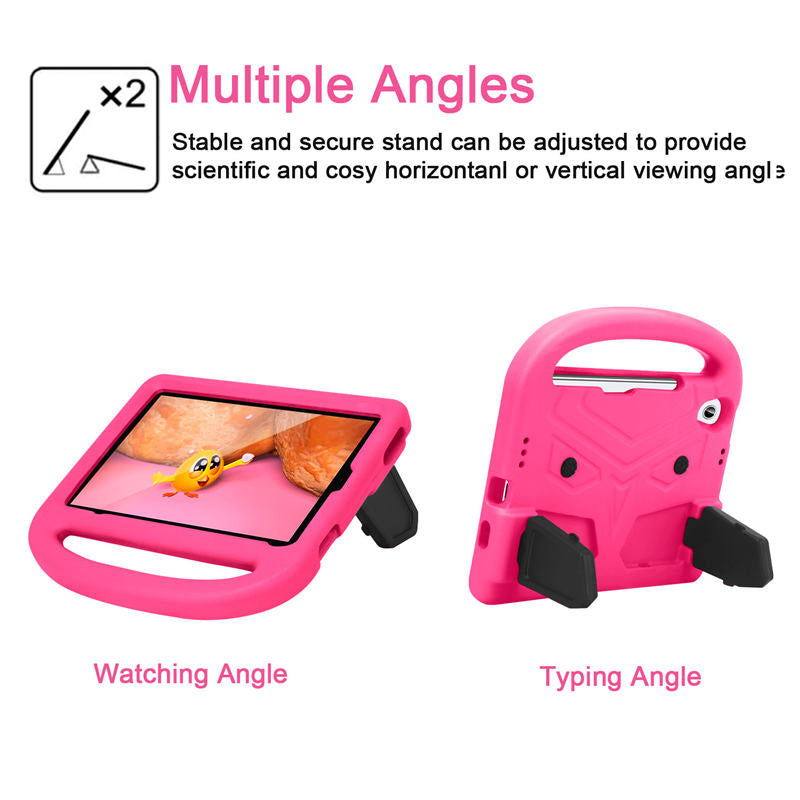 Sparrow iPad Case Kids Safe Shockproof Handle Stand Cover For Mini6-Pink