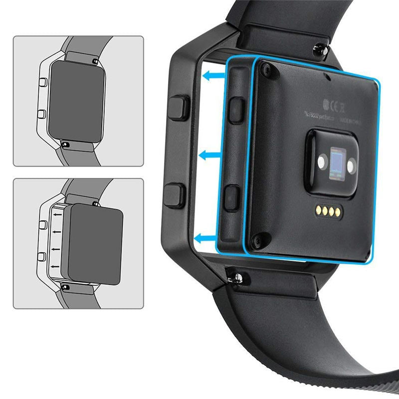 Frame Case Cover For Fitbit Blaze Smart Watch Replacement Accessories-Coffee