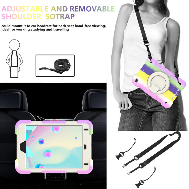 iPad Case For iPad Mini 4/5 with 360¡ãSwivel Stand-Colorful Purple