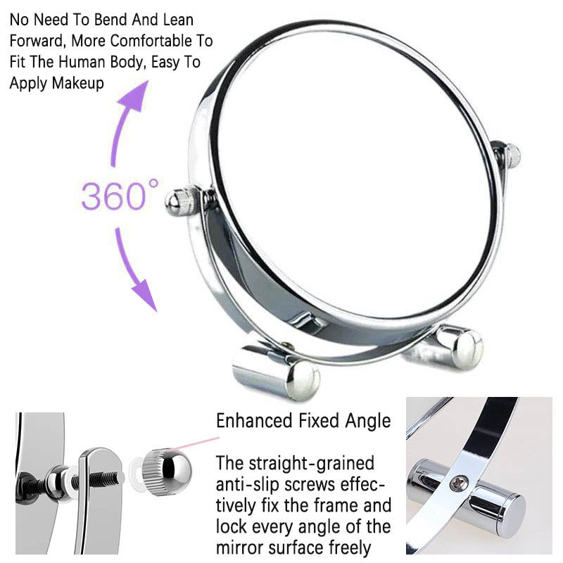 6inch Double-sided Magnification Shaving Makeup Mirror