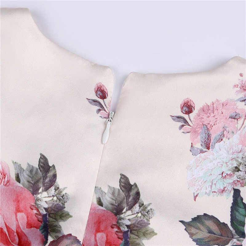 Floral Girls Dresses Summer Girl Clothes Sleeveless Dresses With Bow-Bean Paste