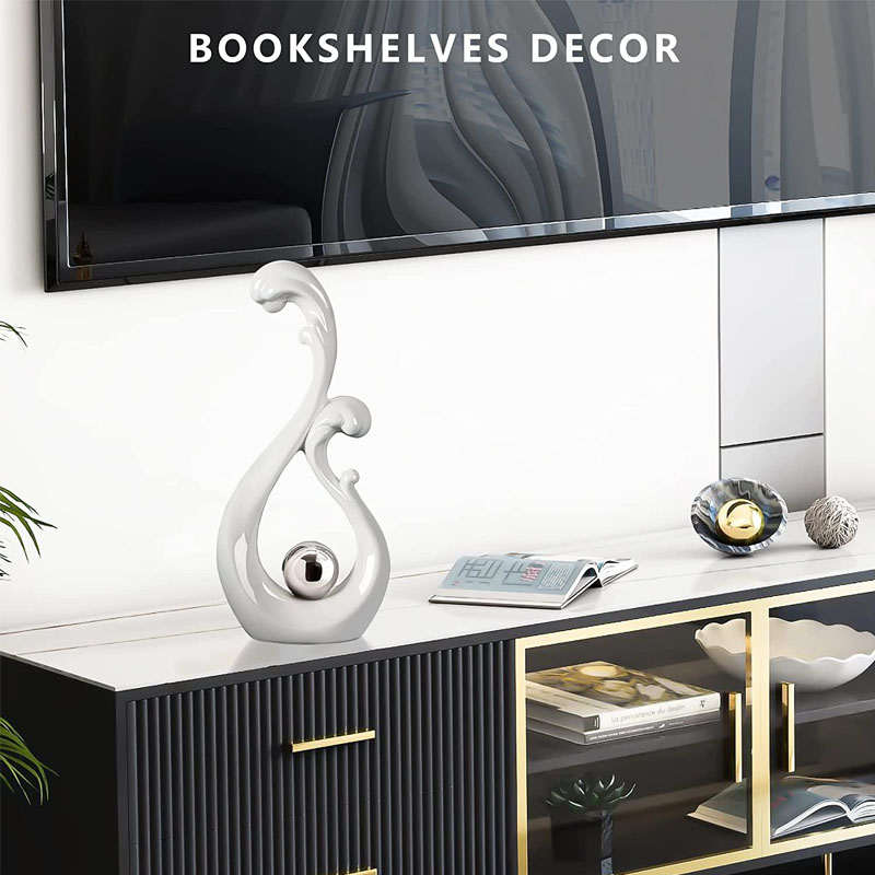 Modern Abstract Art Ceramic Statue Home Decorations for Living Room-Large