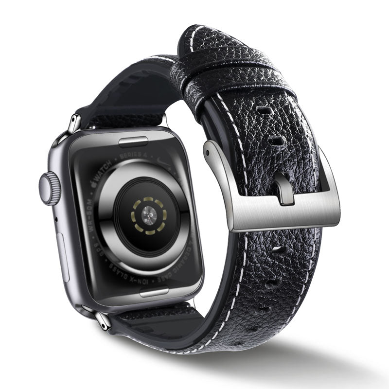 GJZP Silicone Watch Band Quick Release Adjustable Wristbands for Apple IWatch Series SE/1/2/3/4/5/6 For Women-Black