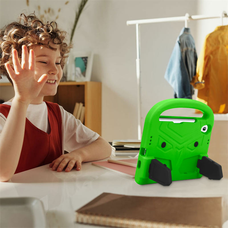 Sparrow iPad Case Kids Safe Shockproof Handle Stand Cover For Mini6-Green