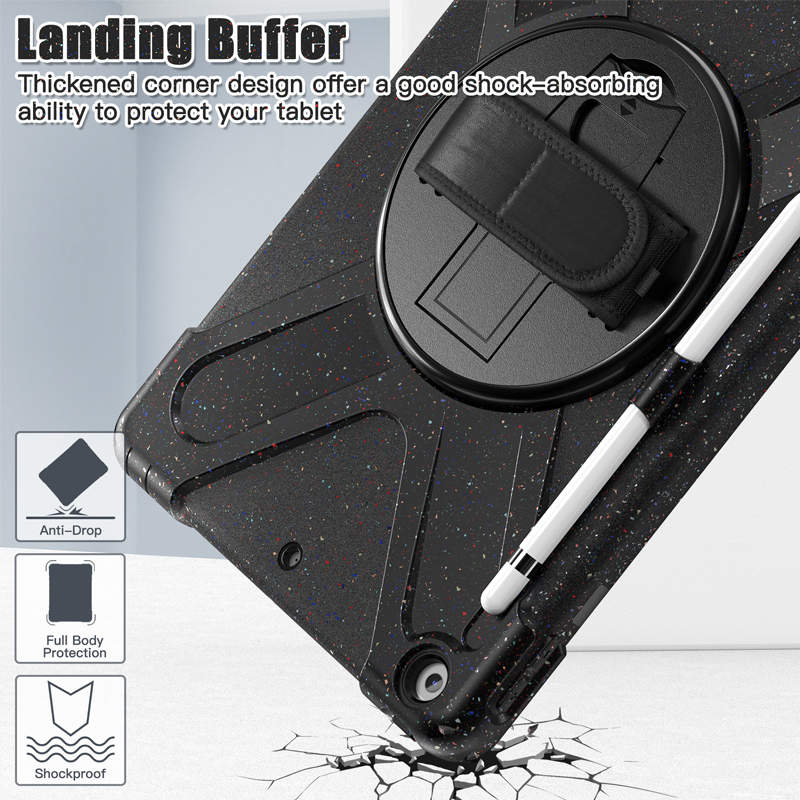Full Body Protective Case with 360¡ã Rotate Hand Strap/Stand for iPad 10.2 inch