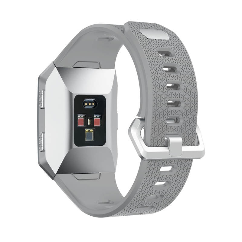 Soft Silicone Band For Fitbit Ionic Smart Watch Replacement Accessories-Light Grey