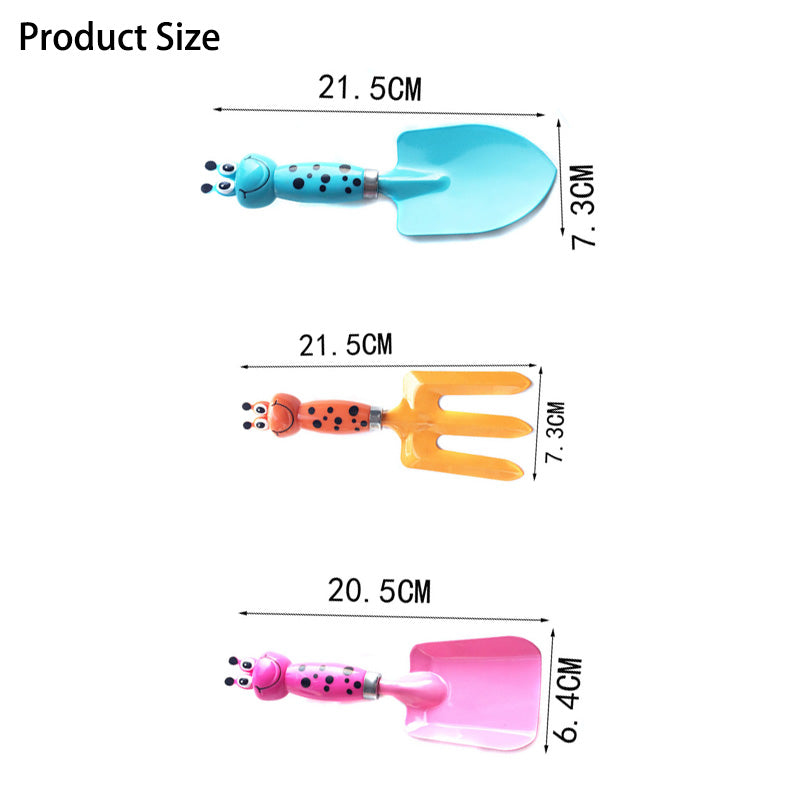 Home & Living3 Pcs Kids Gardening Tools Set Mini Safe Toy Gardening Tools for Soil Planting Digging Transplanting