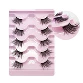 Half Lashes Natural Looking Cat Eye Fluffy 3D Curly False Eyelashes-35