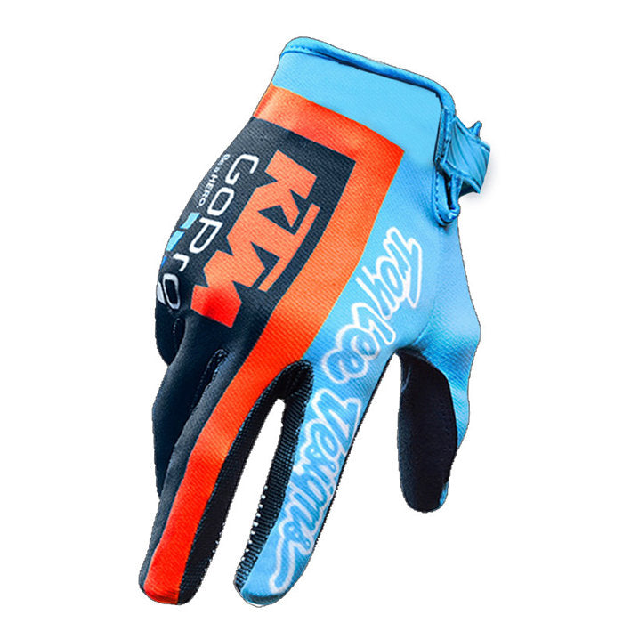 Breathable Motorcycle Riding Gloves Full Finger Glove For Men And Women-Yellow-LYX-08169