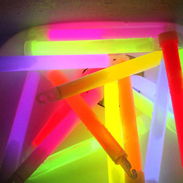 8 Ultra Bright 6 Inch Large Glow Sticks Long Last Lighting Over 12 Hours Emergency Light Sticks