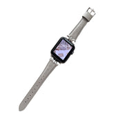 Genuine Leather Strap with Fashion Metal C Buckle for Apple Watch-5