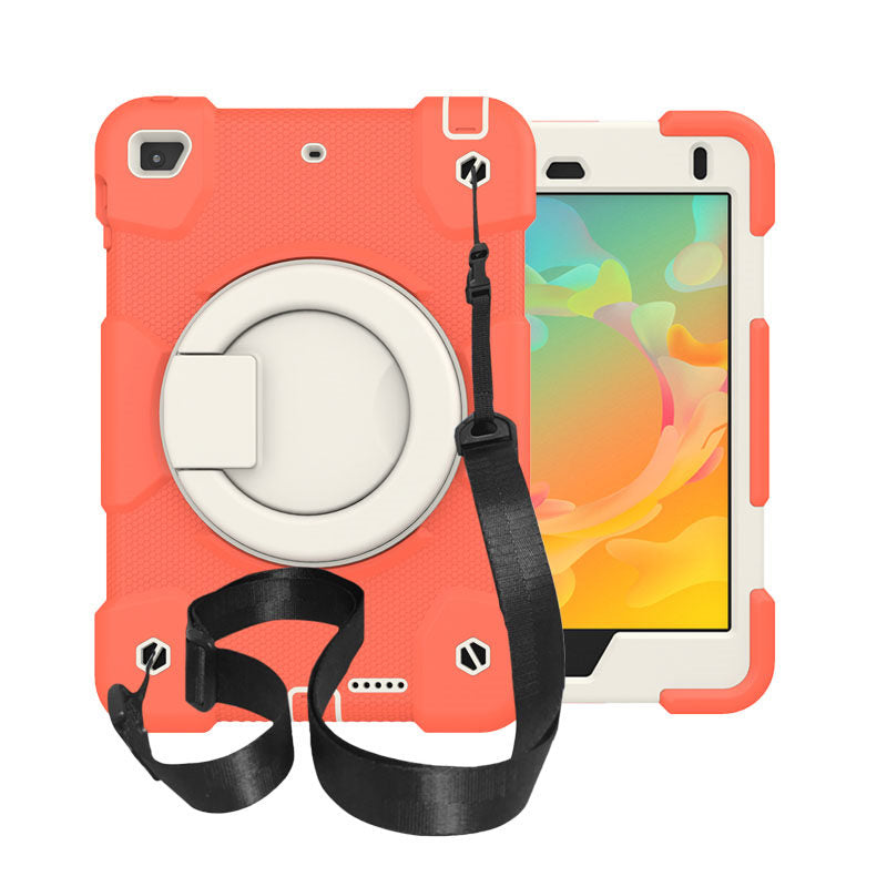 iPad Case For iPad Mini 4/5 with 360¡ãSwivel Stand-Coral Orange