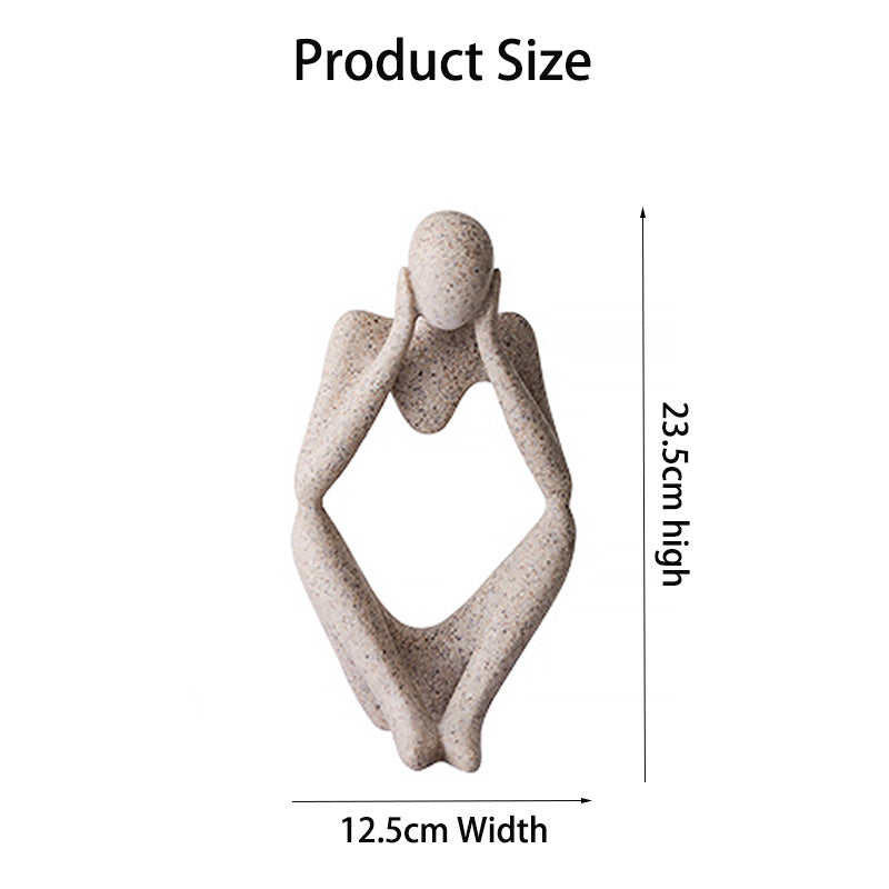 Home & LivingThe Thinker Resin Statues for Home Decor Modern Home Office Shelf Desktop Bookshelf Decor -Focuser