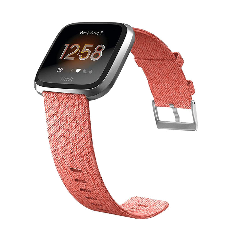 FB Watch Band Quick Release Replacement Wristband Breathable Strap For Fitbit Versa/Fitbit Versa 2/Fitbit Versa Lite For Women-Orange