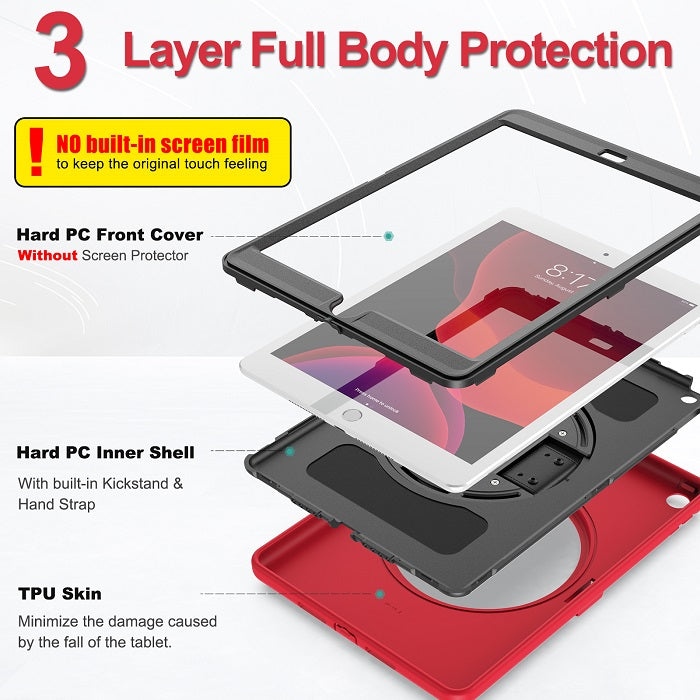 B-Spider Man Tablet Case Shockproof Protective Cover For Samsung Galaxy Tab A7 10.4 T500/T505/T507/T505N 2020-Red