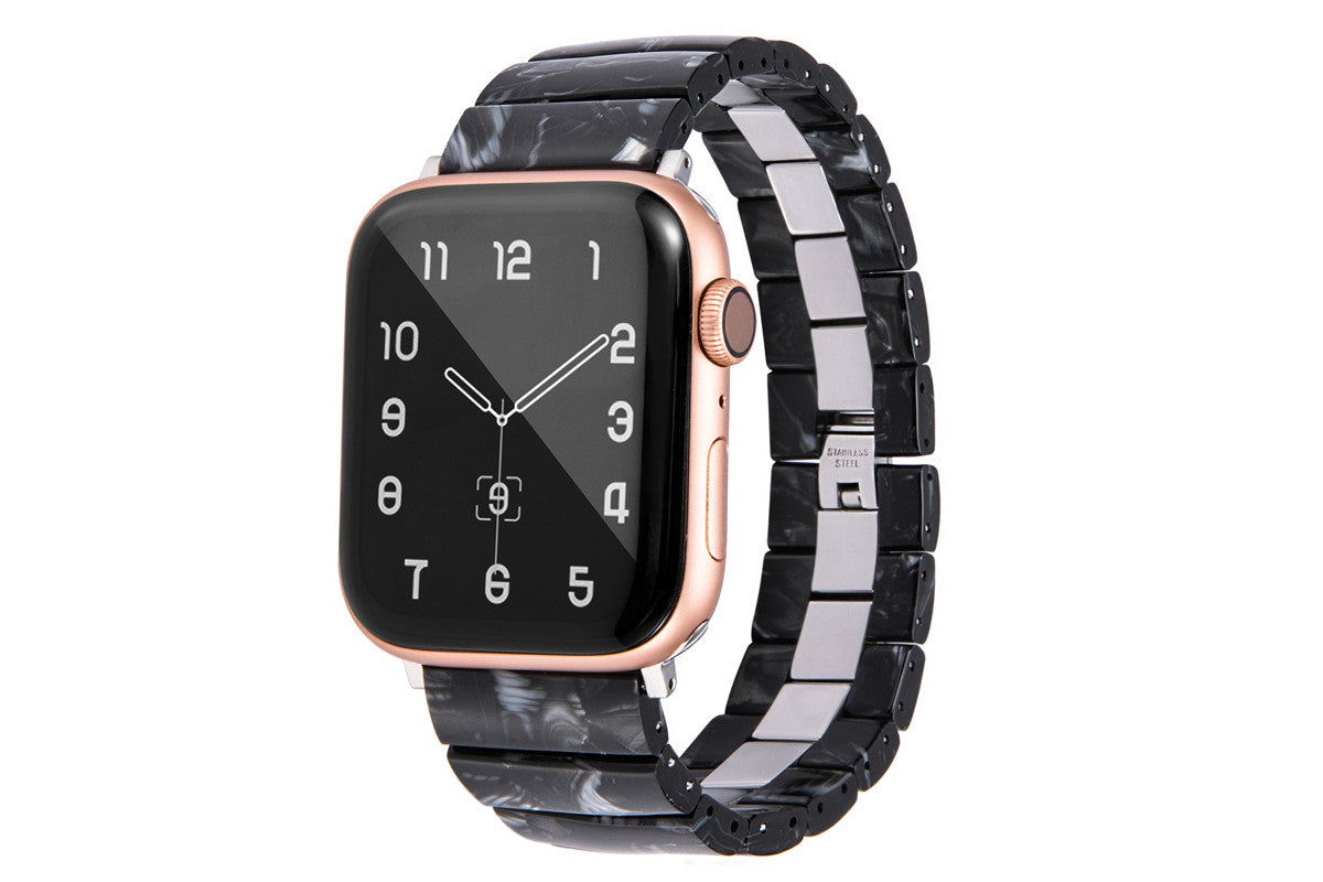 22mm Stainless Steel & Resin Quick Release Strap Wristband For Samsung Galaxy Watch/Huawei Watch - Color 03