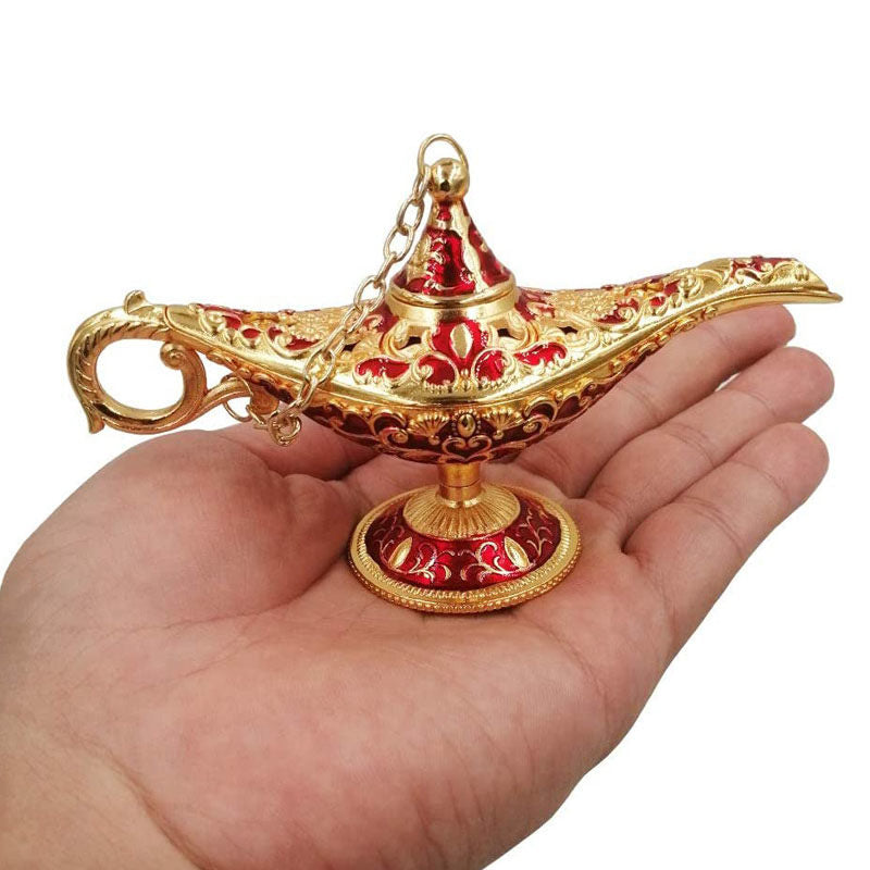 Aladdin Magic Genie Lamp Party Table Decoration Gift-Gold Red