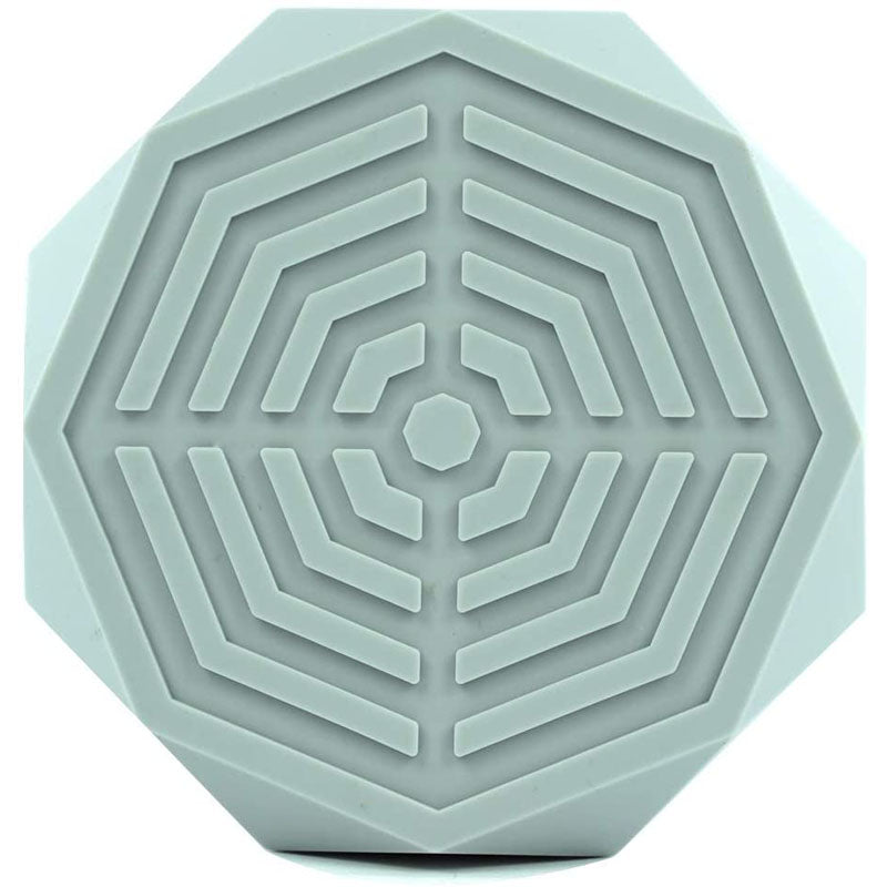 Geometric Silicone Ashtray Eco-Friendly Portable Unbreakable Tabletop Tray for Cigarettes Cigar -Gray