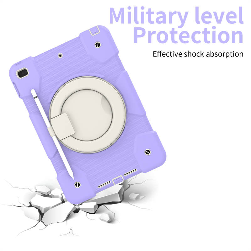 iPad Case For iPad 10.2 with 360¡ãSwivel Stand-Taro Purple