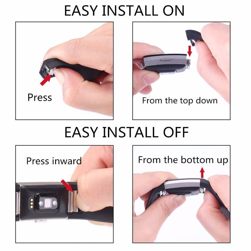 Silicone Replacement Strap Wrist Accessories For Fitbit Charge 2 -Teal