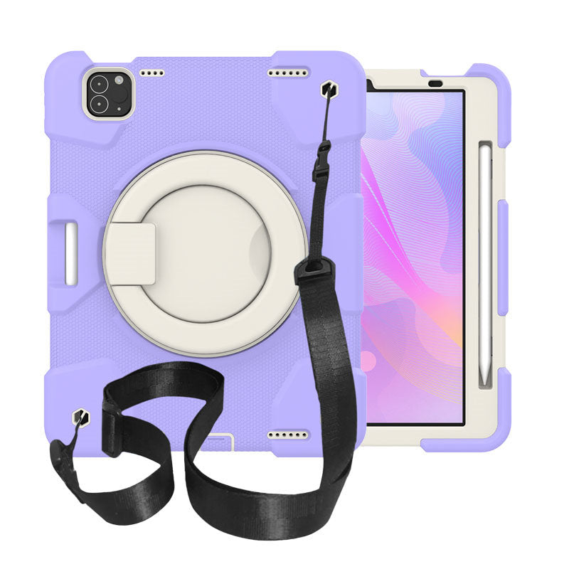 iPad Case For iPad Air 5 with 360¡ãSwivel Stand-Taro Purple