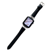Genuine Leather Strap with Fashion Metal C Buckle for Apple Watch-7