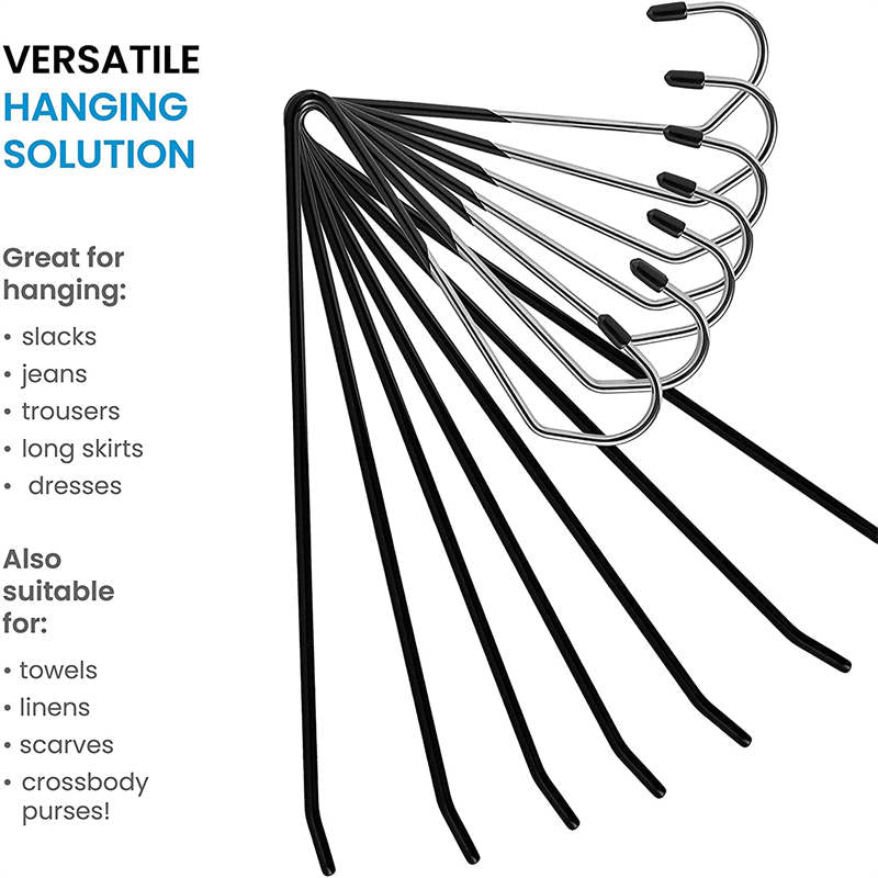 20 Pcs Trousers Pants Hangers Strong and Durable Space Saving Storage Hangers