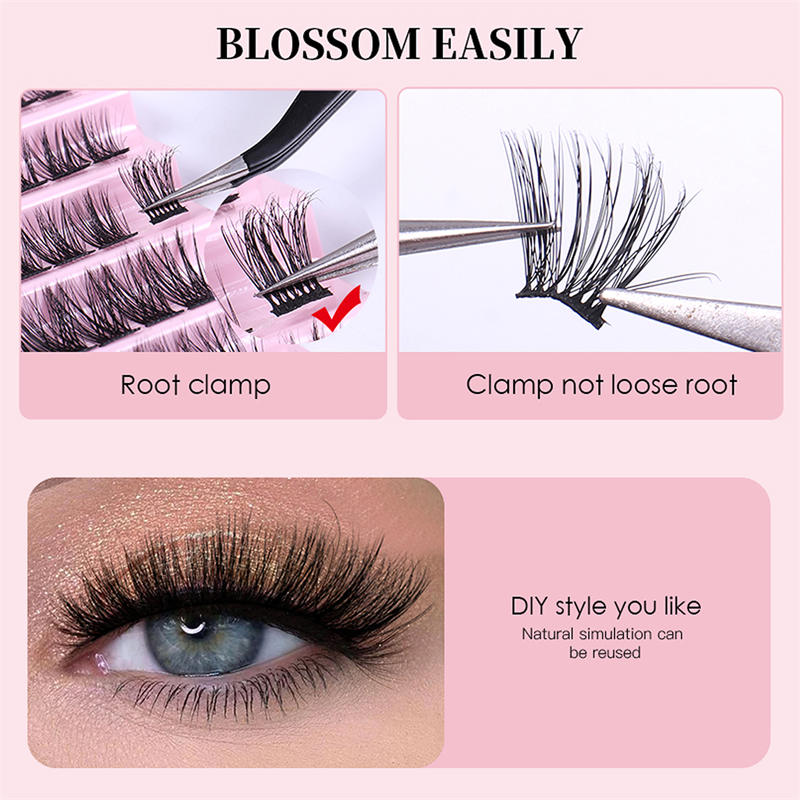 DIY Lash Clusters 112 Clusters False Eyelash Extensions Natural Look Fluffy Wispy Eyelashes (Cirrus,8-16mm Mix)