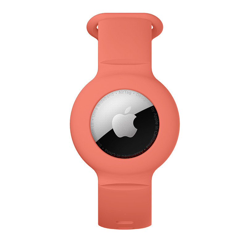 Apple Airtags Watch Strap Silicone Protective Sleeve-Grapefruit